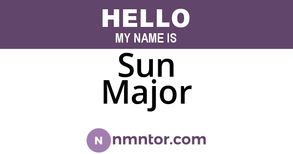 Sun Major