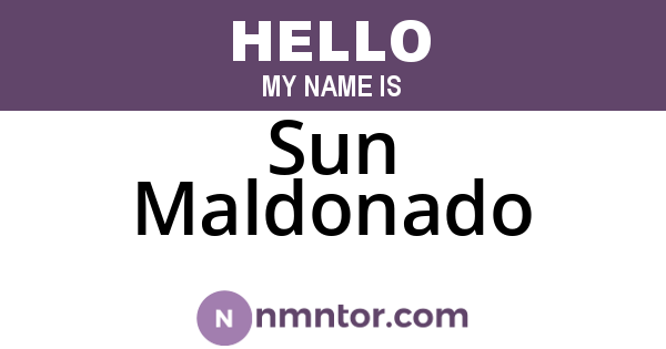 Sun Maldonado