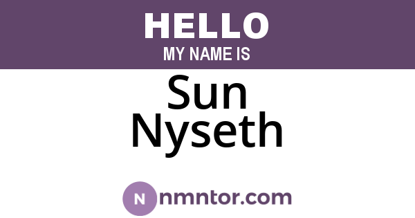 Sun Nyseth