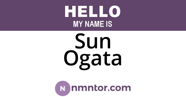 Sun Ogata