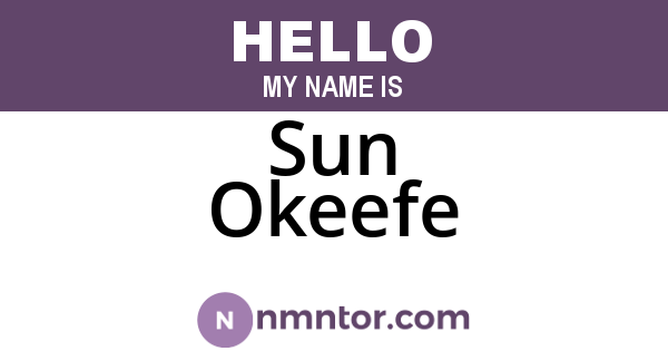 Sun Okeefe