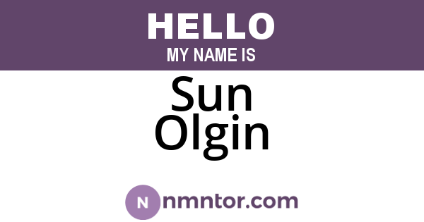 Sun Olgin