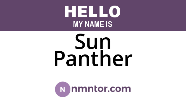 Sun Panther