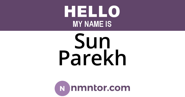 Sun Parekh