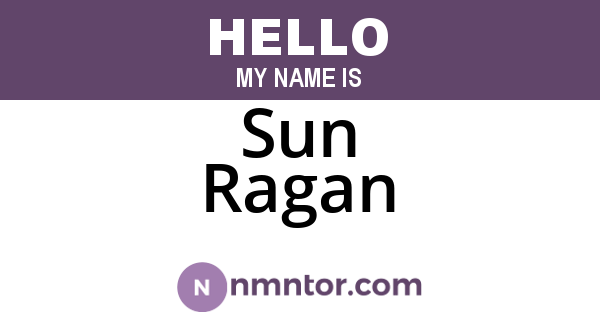 Sun Ragan
