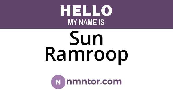 Sun Ramroop