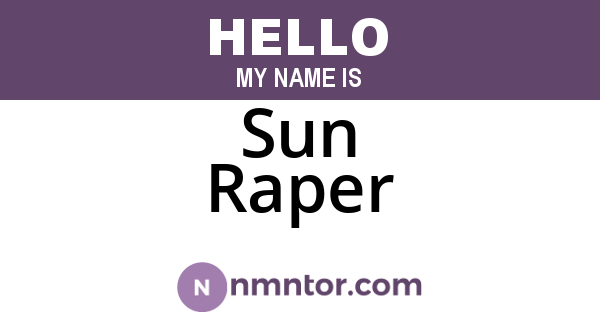 Sun Raper