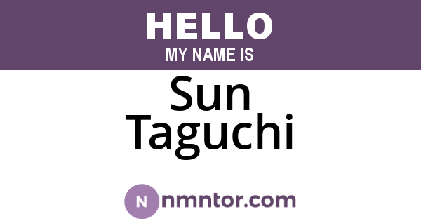 Sun Taguchi