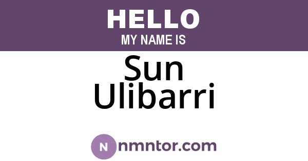 Sun Ulibarri