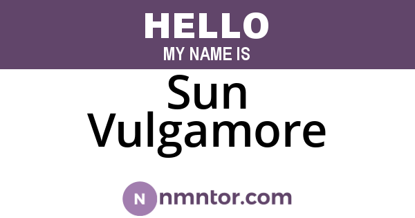 Sun Vulgamore
