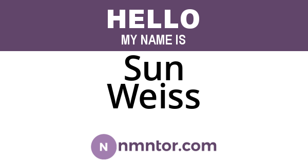 Sun Weiss