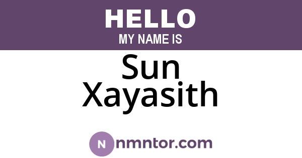 Sun Xayasith