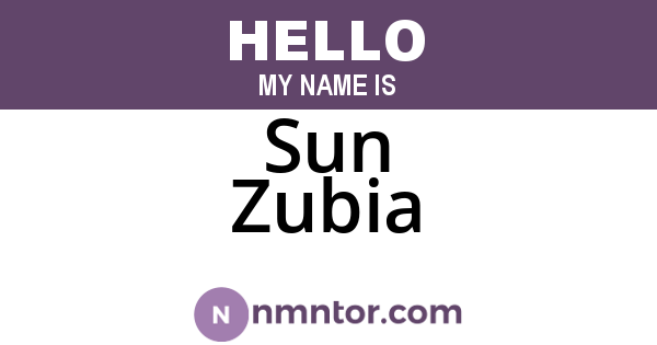 Sun Zubia