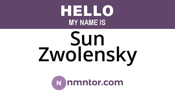 Sun Zwolensky