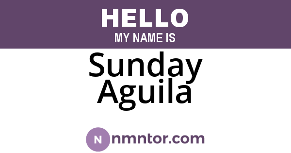 Sunday Aguila