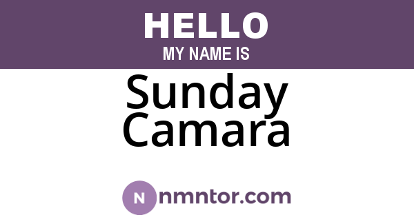 Sunday Camara