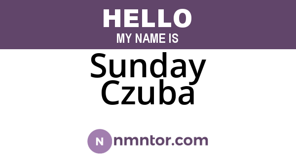 Sunday Czuba