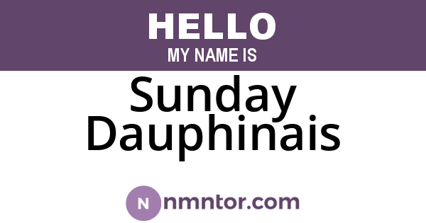 Sunday Dauphinais