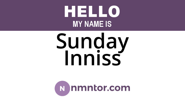 Sunday Inniss