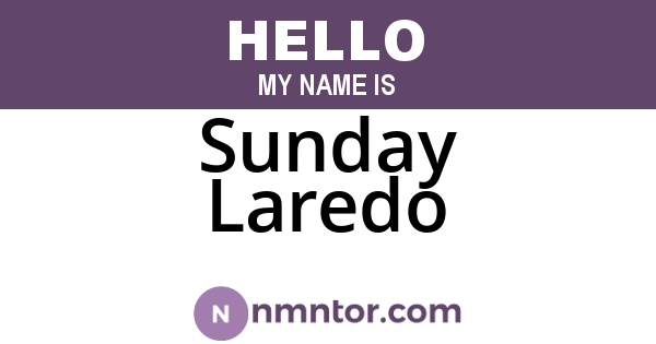 Sunday Laredo