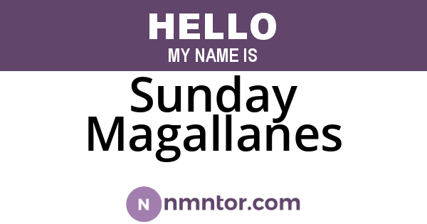 Sunday Magallanes