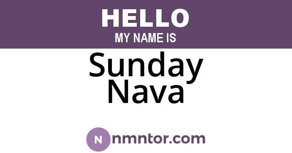 Sunday Nava