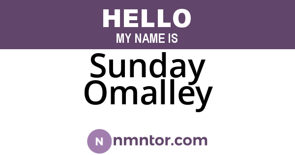 Sunday Omalley