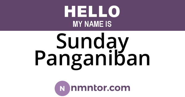 Sunday Panganiban