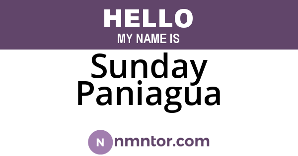 Sunday Paniagua