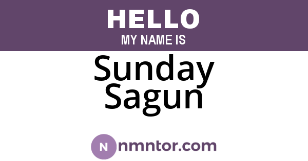 Sunday Sagun