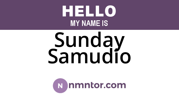 Sunday Samudio