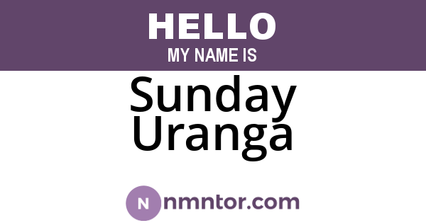 Sunday Uranga