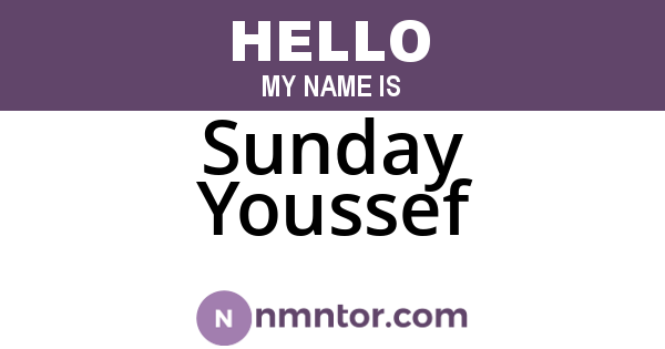 Sunday Youssef