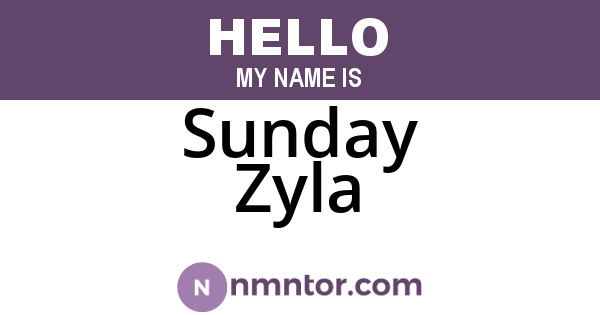 Sunday Zyla