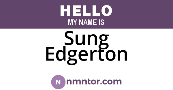 Sung Edgerton