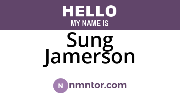 Sung Jamerson