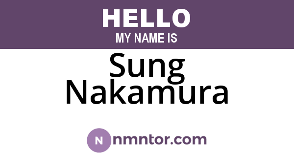 Sung Nakamura