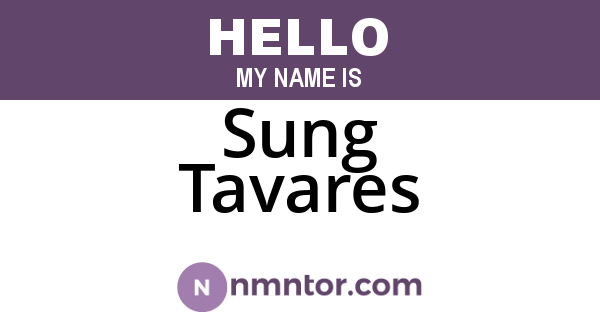Sung Tavares
