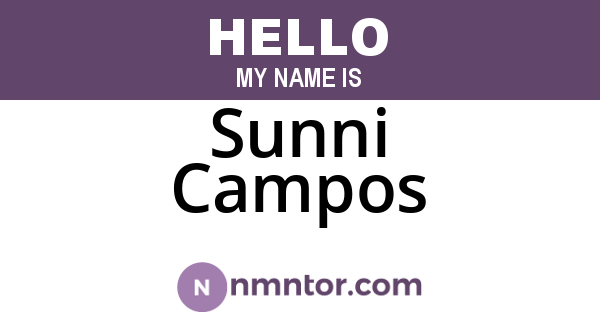 Sunni Campos