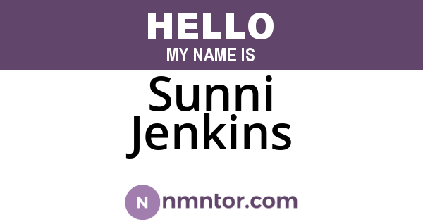 Sunni Jenkins