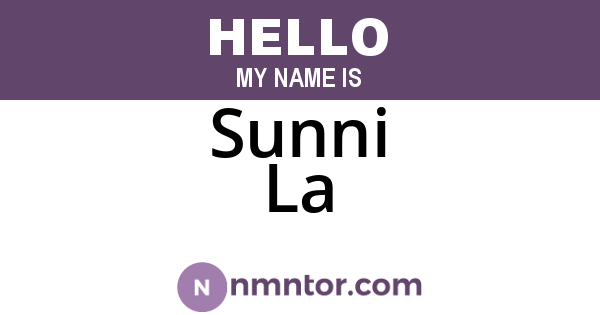 Sunni La