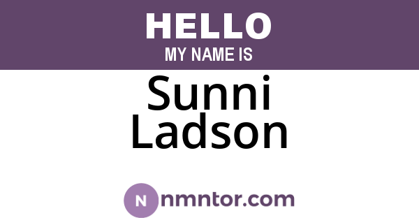 Sunni Ladson