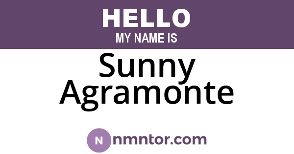Sunny Agramonte