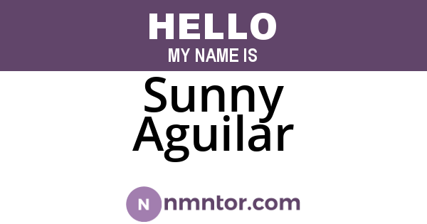 Sunny Aguilar