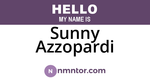 Sunny Azzopardi
