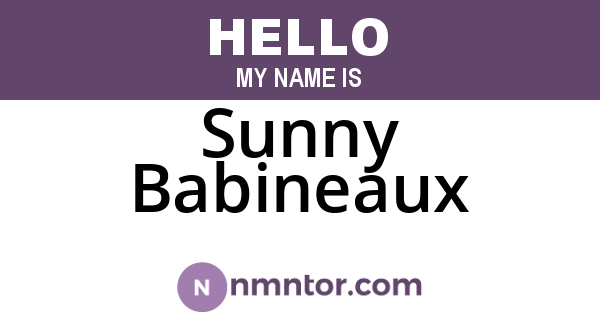 Sunny Babineaux