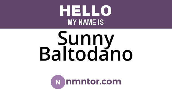 Sunny Baltodano