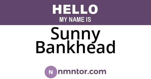 Sunny Bankhead