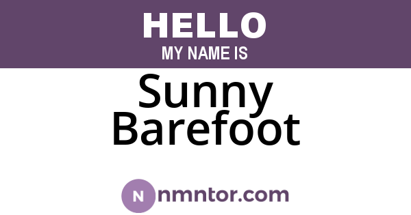 Sunny Barefoot