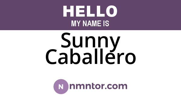 Sunny Caballero